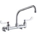 Elkay Polished Chrome Two Handle Wall Mount Food Service Faucet in Polished Chrome 