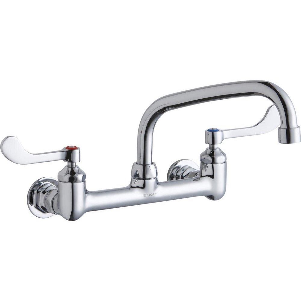 Elkay Chrome 2.2 gpm Wall Mount Commercial Faucet 