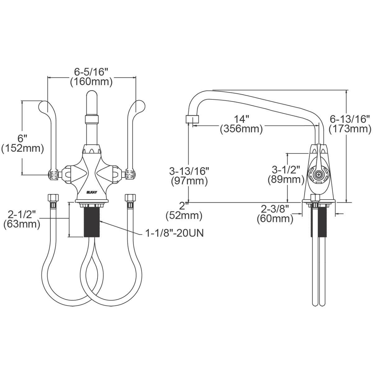 Elkay Lustrous Satin Left Side Unit Drain Replacement Kit 
