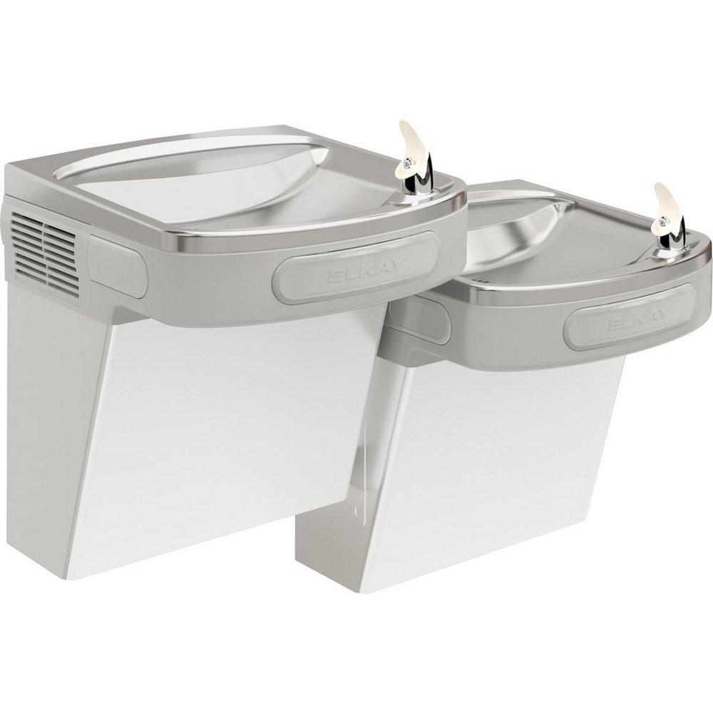 Elkay Stainless Steel 8 gph. Versatile Filtered Wall- Mount Bi- Level ADA Drinking Fontain 