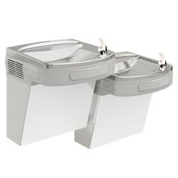 8 gph. Versatile Filtered Wall- Mount Bi- Level ADA Drinking Fontain Stainless Steel