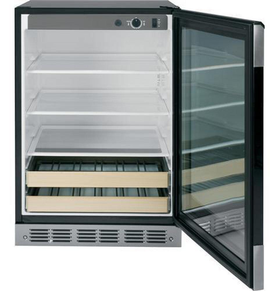 GE&reg; Stainless Steel 23-3/4 in. 5.3 cu. ft. Beverage Cooler 