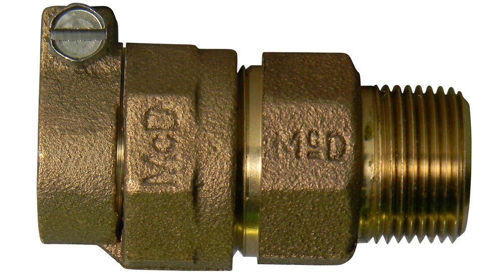 A.Y. McDonald Compression x MNPT Brass Coupling 