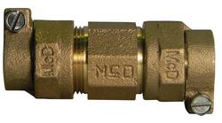 3/4 in. Compression Brass Coupling