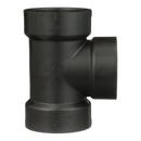 Black ABS DWV Flush Cleanout Tee 