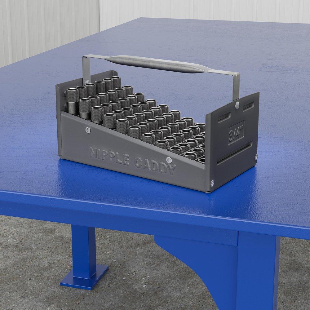 Jones Stephens Grey 3/4 in. Plastic Nipple Caddy Tray 