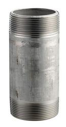 3/8 x 2 in. Threaded Both End Schedule 80S 304L Stainless Steel Seamless Nipple