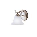 100 W 7 in. 1-Light Medium Wall Sconce in Brushed Nickel