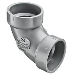 4 in. Hub Straight CPVC 90 Degree Elbow with 1/4 Degree Bend