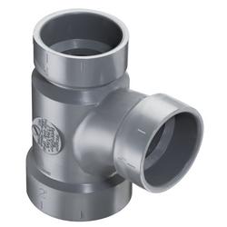 3 x 3 x 2 in. Hub Reducing and Sanitary CPVC Tee