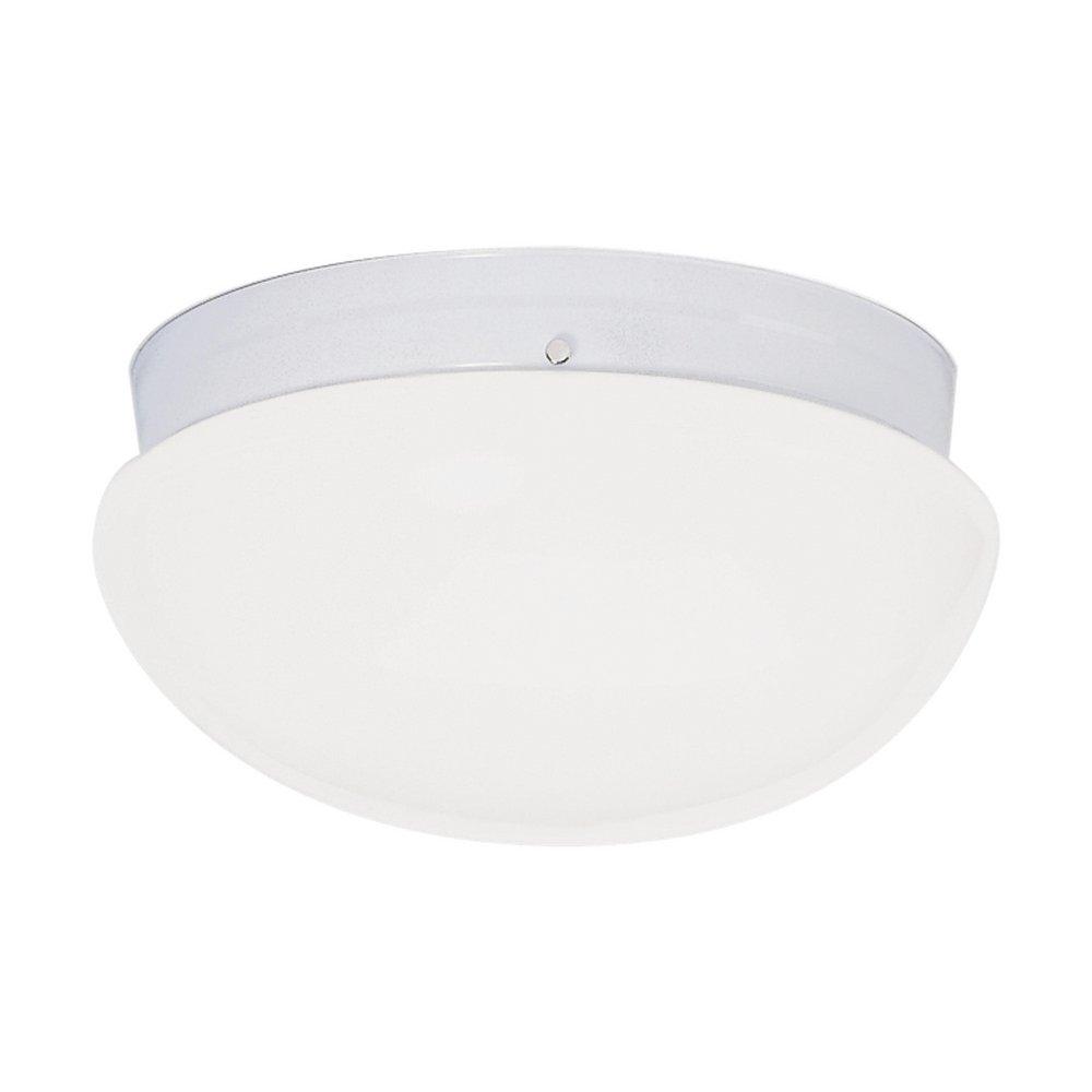 NUVO White 60W 2-Light 120V Flushmount Large Ceiling Fixture 