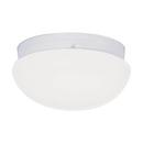 NUVO White 60W 2-Light 120V Flushmount Large Ceiling Fixture 