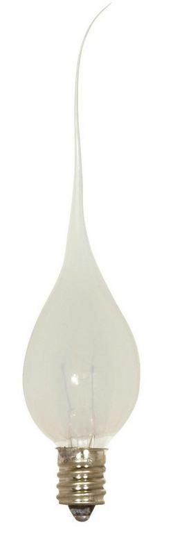 5W 2-1/2 in. C7 Incandescent Light Bulb with a Candelabra E-12 Base Dimmable