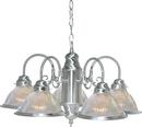 NUVO Brushed Nickel 60W 5-Light Medium Base Incandescent Chandelier 