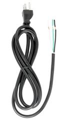 SATCO Black 6 FT. Black CORD Set 18/3 SJT 
