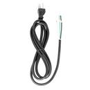 SATCO Black 6 FT. Black CORD Set 18/3 SJT 