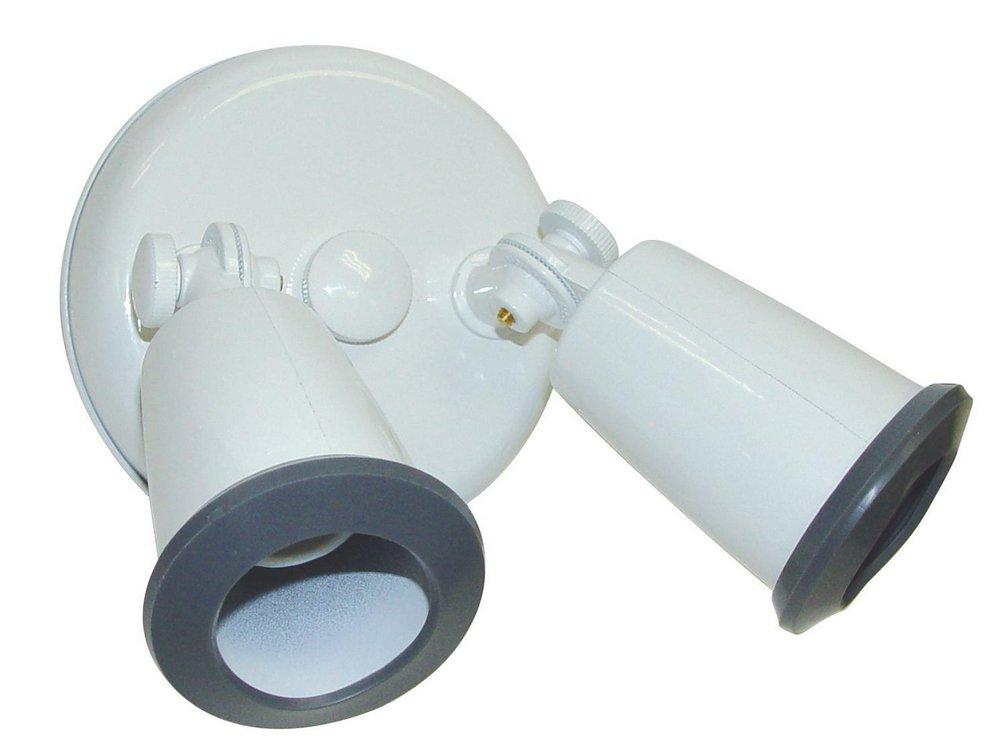 NUVO White 150 W 2 Light Halogen Flood Light 