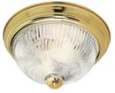 NUVO Polished Brass 11-1/4 in. 2-Light 60W Ceiling Light 