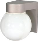 NUVO Satin Aluminum 7-1/4 in. 100W Outdoor Wall Light 