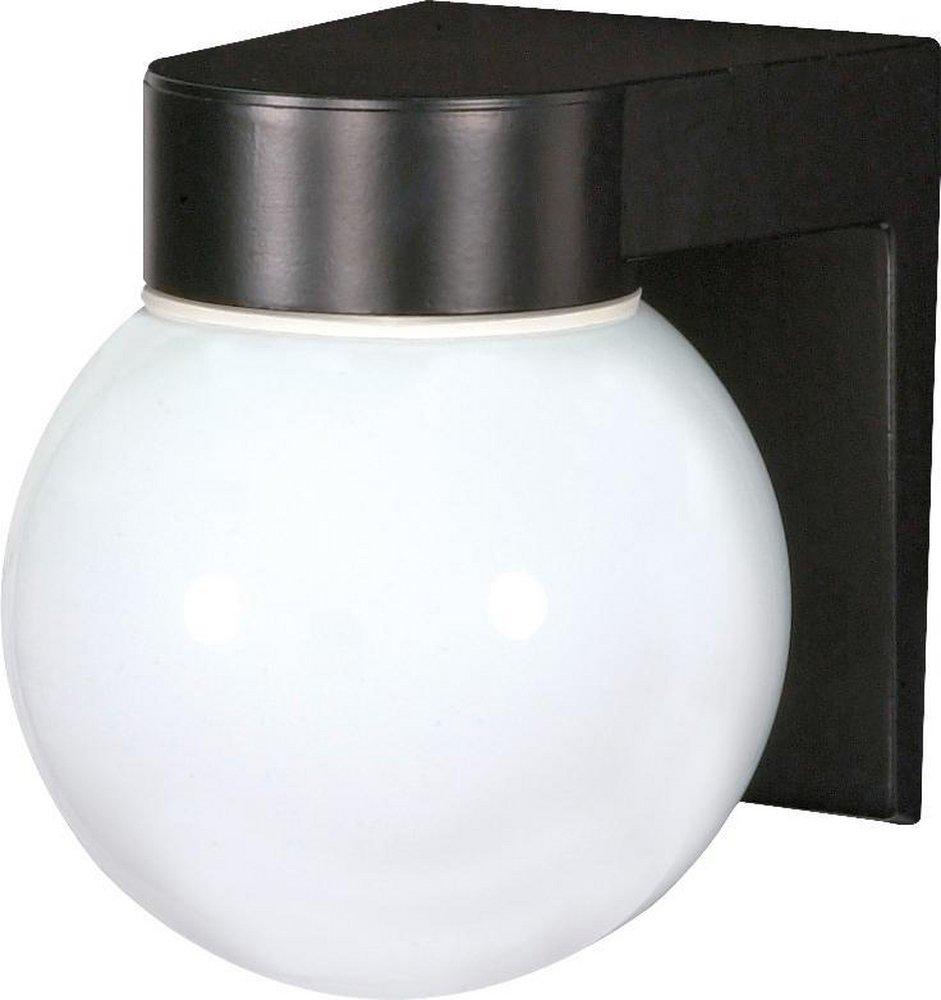 NUVO Black 7-1/4 in. 60W Outdoor Wall Light 