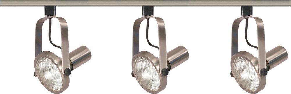 NUVO Brushed Nickel 3 Light 75 W Medium Strip Light 