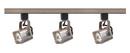 NUVO Brushed Nickel 50W 3-Light GU10 Halogen Track Lighting 