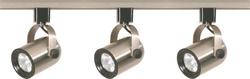 3-Light MR16 Round Back Track Kit - 4ft Track - Brushed Nickel Finish