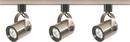 3-Light MR16 Round Back Track Kit - 4ft Track - Brushed Nickel Finish 