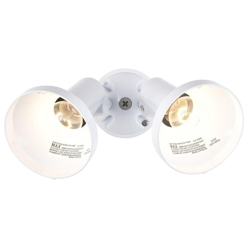 NUVO White 150 W 2 Light Incandescent Flood Light 