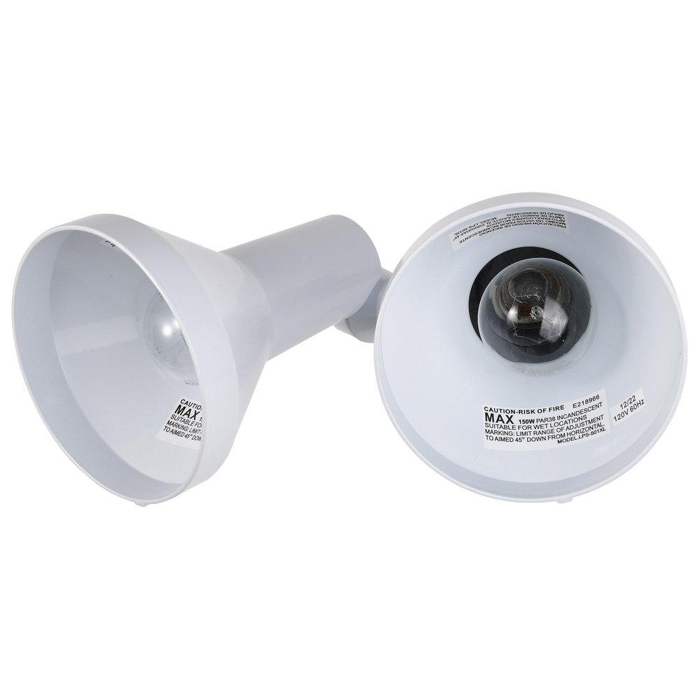 NUVO White 150 W 2 Light Incandescent Flood Light 