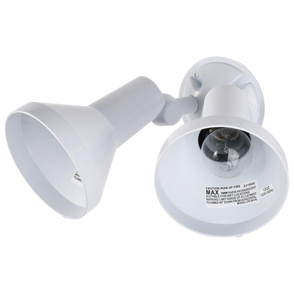 NUVO White 150 W 2 Light Incandescent Flood Light 