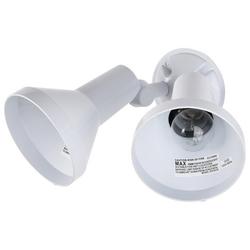 150 W 2 Light Incandescent Flood Light in White
