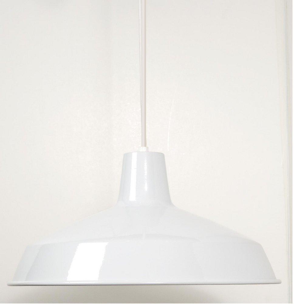NUVO White 100W 1-Light Pendant Light Fixture 