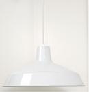 NUVO White 100W 1-Light Pendant Light Fixture 