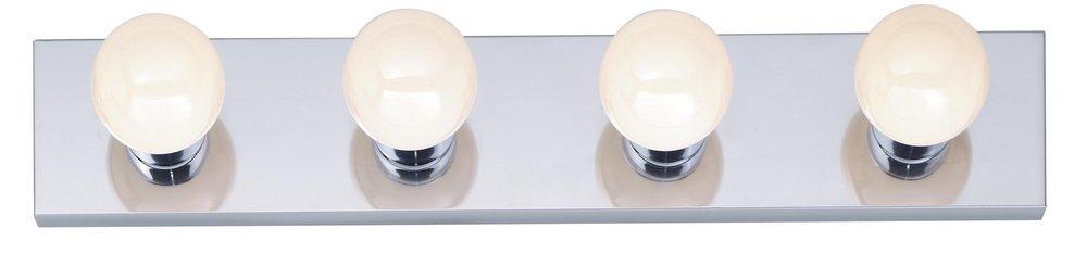 NUVO Polished Chrome 4-Light 100W 24 in. Vanity Strip Light 