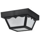 NUVO Black 22 in. 60W 1-Light Flush Mount Ceiling Light 