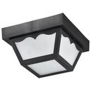 NUVO Black 22 in. 60W 1-Light Flush Mount Ceiling Light 