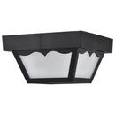 NUVO Black 22 in. 60W 1-Light Flush Mount Ceiling Light 