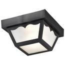 NUVO Black 22 in. 60W 1-Light Flush Mount Ceiling Light 