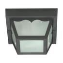 NUVO Black 22 in. 60W 1-Light Flush Mount Ceiling Light 
