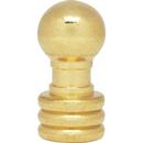 Ball Knob Finial in Burnished and Lacquered