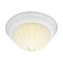 NUVO Textured White 60W 3-Light Medium Base Incandescent Ceiling Light 