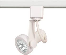 50W MR16 Gimbal Ring Track Head - White Finish
