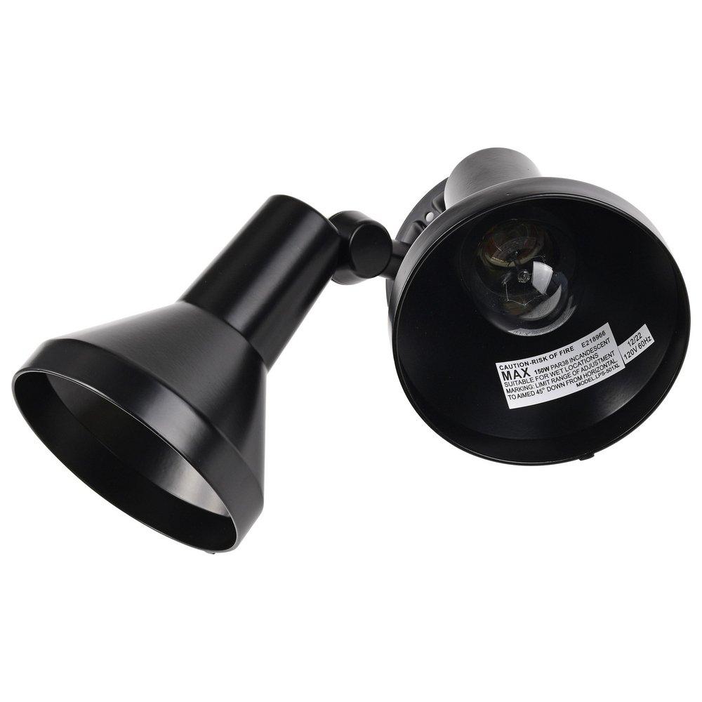 NUVO Black 150 W 2 Light Incandescent Flood Light 