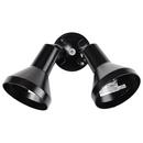 NUVO Black 150 W 2 Light Incandescent Flood Light 