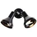 NUVO Black 150 W 2 Light Incandescent Flood Light 