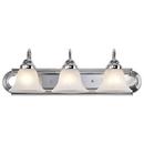 NUVO Polished Chrome 100W 3-Light A19 Medium Base Vanity 