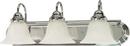 NUVO Polished Chrome 100W 3-Light A19 Medium Base Vanity 