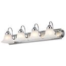 NUVO Polished Chrome 100W 4-Light A19 Medium Base Vanity 