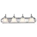 NUVO Polished Chrome 100W 4-Light A19 Medium Base Vanity 